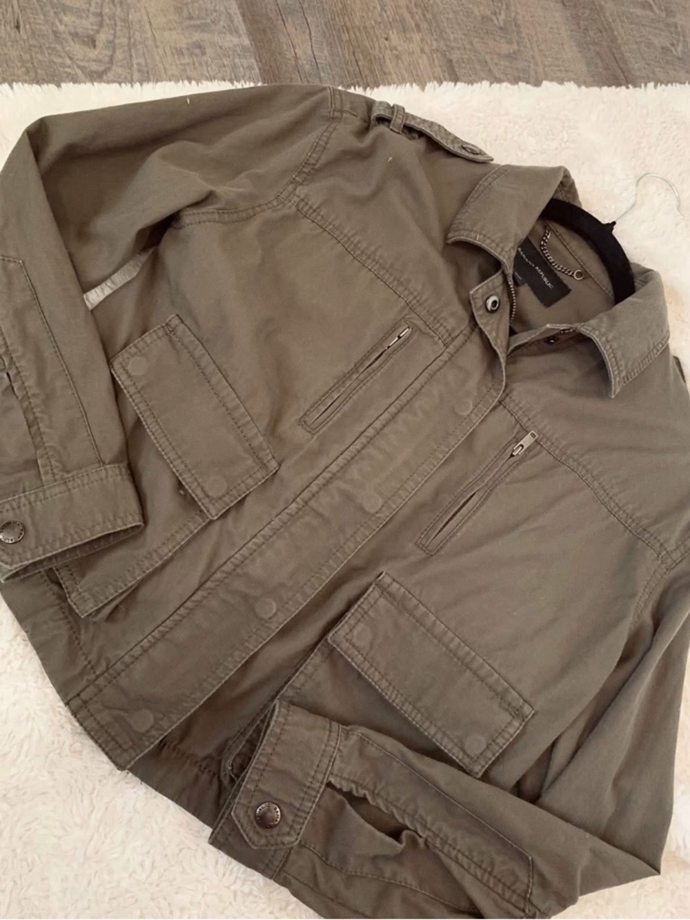 Banana Republic Olive Green Military Field Jacket